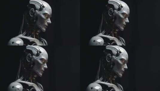 未来概念科幻机器人高清在线视频素材下载