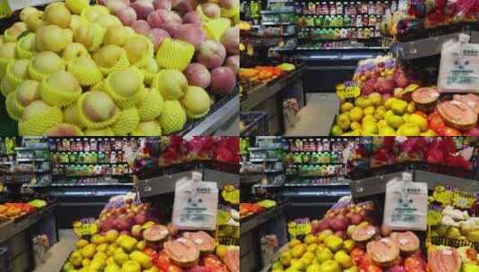 超市黄桃水果高清在线视频素材下载