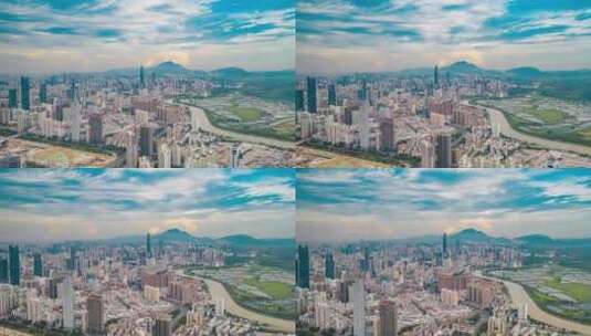 航拍深圳京基100大厦高清在线视频素材下载
