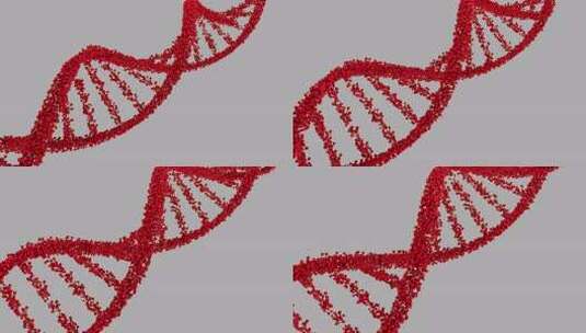 DNA分子，双螺旋链高清在线视频素材下载