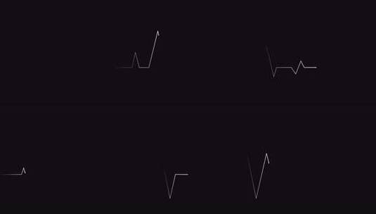 心跳显示脉冲动画高清在线视频素材下载