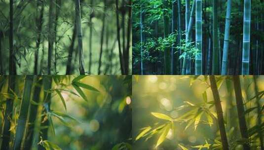 茂密的竹林 禅意竹林 心灵 灵魂  疗愈风景高清在线视频素材下载