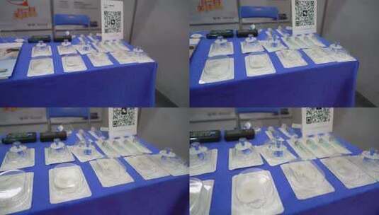 医疗产品展会展示场景高清在线视频素材下载