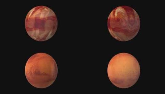 3款星球火星 木星 月球高清AE视频素材下载