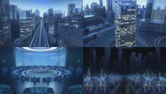 AE科技虚拟智慧城市穿梭片头高清AE视频素材下载