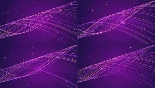 4K紫色梦幻线条舞台背景循环高清在线视频素材下载