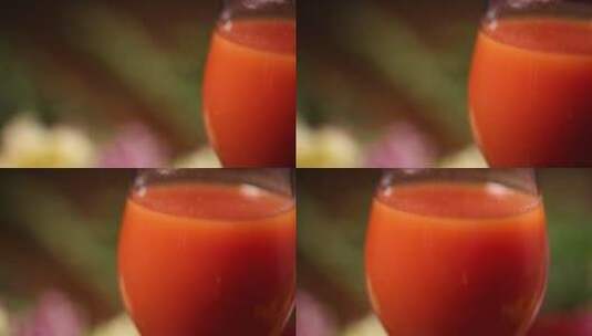 番茄汁蔬菜汁果汁美食 (5)高清在线视频素材下载