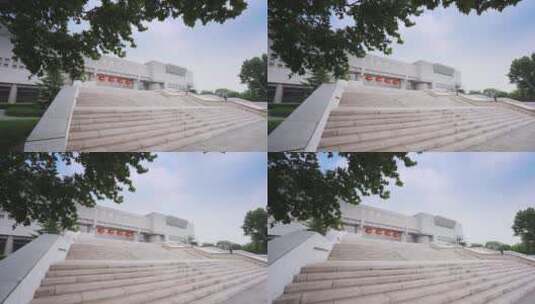 平津战役纪念馆高清在线视频素材下载