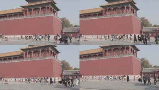 北京故宫紫禁城游玩意境4K实拍镜头高清在线视频素材下载
