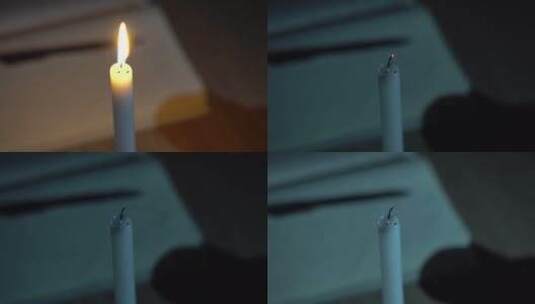 蜡烛熄灭高清在线视频素材下载