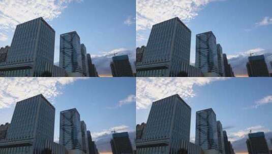 义乌万达广场酒店商务经济购物住宿延时摄影高清在线视频素材下载