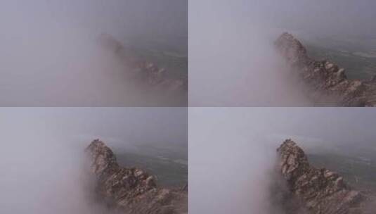 青岛浮山平流雾高清在线视频素材下载