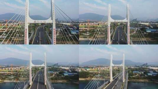 桂林南洲大桥近景后拉高清在线视频素材下载