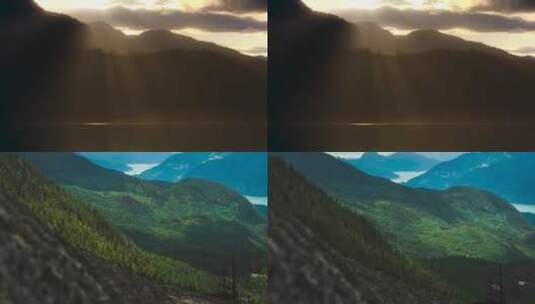 山脉森林自然植被有氧运动登山风景旅游1高清在线视频素材下载