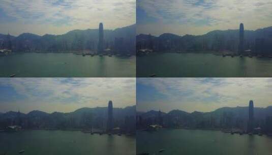 香港维多利亚港湾高清在线视频素材下载