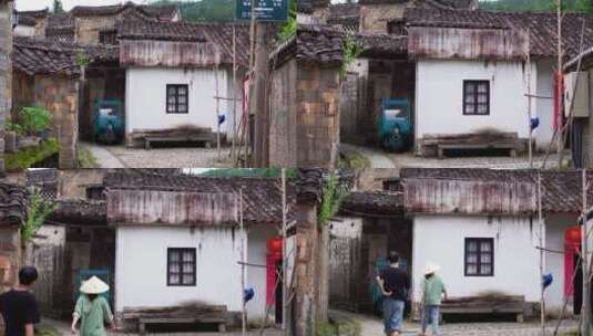 瑶里古镇的民居高清在线视频素材下载