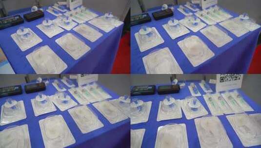 医疗产品展会展示场景高清在线视频素材下载