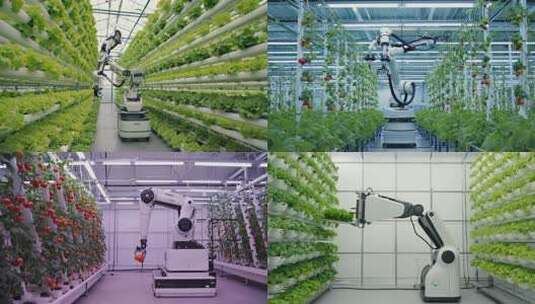 智慧农业机械臂机器人采摘高清在线视频素材下载