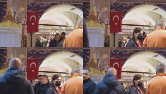 土耳其商场的行人高清在线视频素材下载