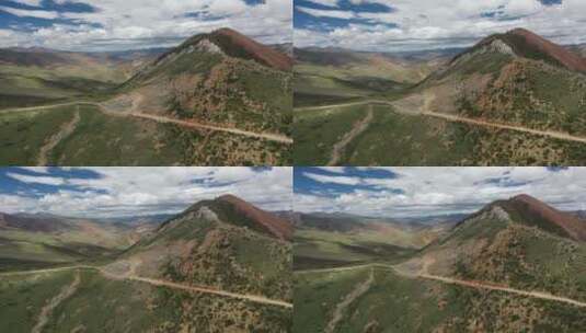 西藏G318川藏公路业拉山垭口高清在线视频素材下载