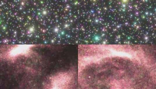 组宇宙银河系星空背景高清在线视频素材下载