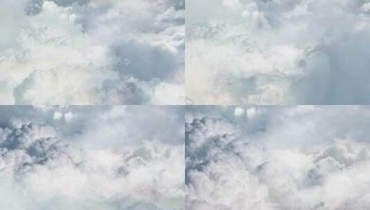 虚拟天空云海中穿梭高清在线视频素材下载