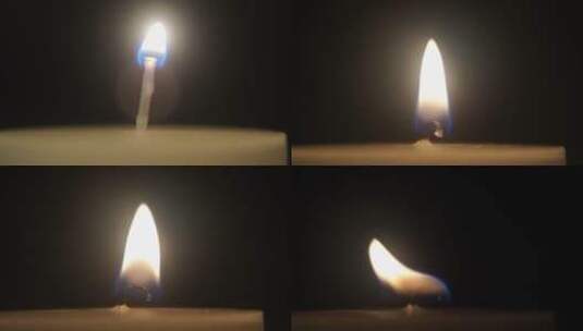 点燃的蜡烛1高清在线视频素材下载