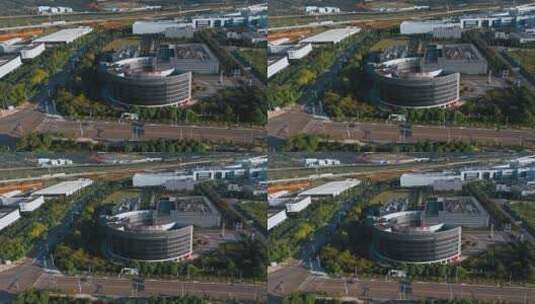 开发区视频规划建设的云南昆明龙津药业大楼高清在线视频素材下载