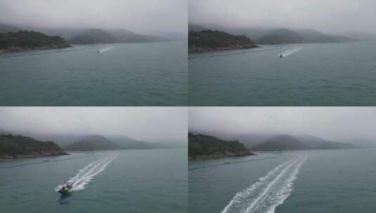 深圳海上快艇高清在线视频素材下载
