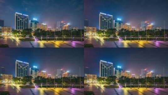 惠州江北CBD夜景高清在线视频素材下载