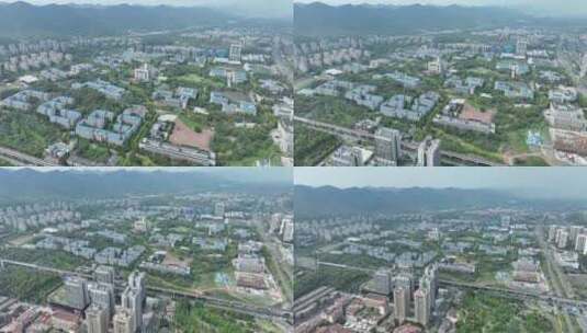 重庆师范大学航拍重庆大学城校区高清在线视频素材下载