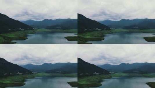 雅女湖 绿水青山 风景 山水 山河 壮丽高清在线视频素材下载