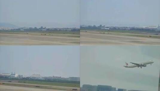 福建厦门高崎国际机场起飞的东方航空航班高清在线视频素材下载
