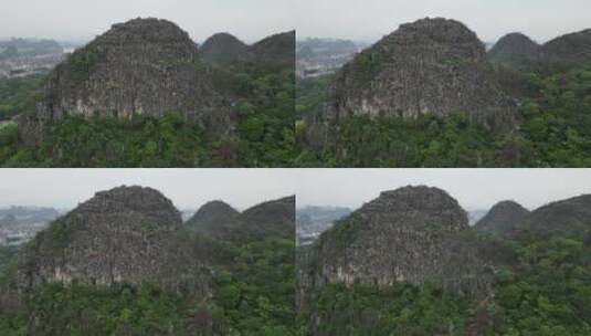 广西桂林七星景区4A景区航拍高清在线视频素材下载