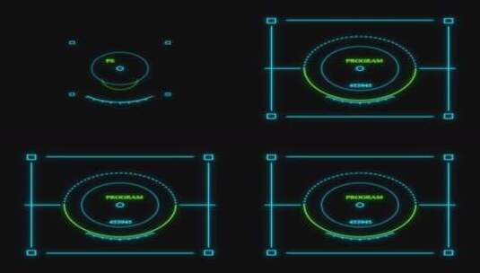科技HUD 科技小元素 赛博朋克 虚拟数字高清在线视频素材下载