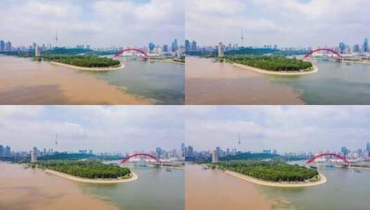 武汉长江两岸风光高清在线视频素材下载