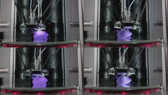 3D打印机工作高清在线视频素材下载