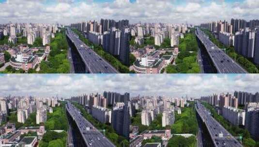上海杨浦区高架桥高清在线视频素材下载