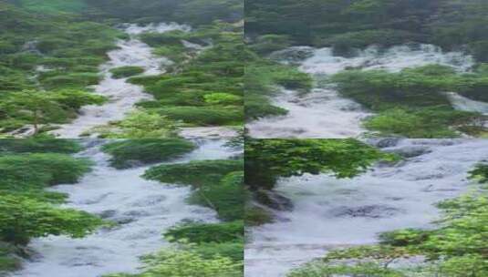 大自然瀑布水流山泉流水高清在线视频素材下载