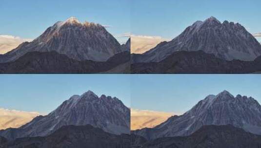 雅拉 雪山 云绕雅拉 雪山 日照金山高清在线视频素材下载
