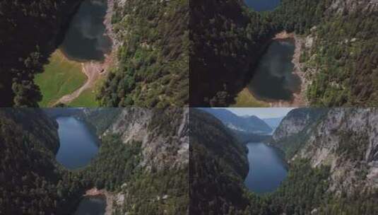 奥地利托普利茨湖的天线高清在线视频素材下载