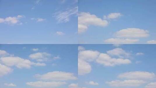 蓝色天空 蔚蓝天空 白云 云高清在线视频素材下载