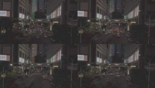 广州 珠江新城车流 夜景高清在线视频素材下载