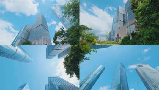 广西南宁五象新区商业中心高楼大厦街景合集高清在线视频素材下载