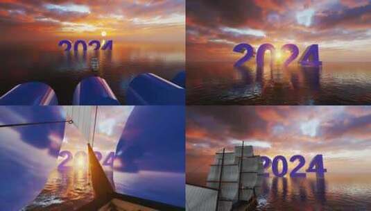 帆船驶向2024高清在线视频素材下载