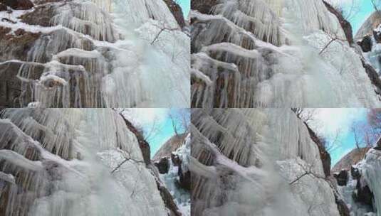 冰川冰瀑高清在线视频素材下载