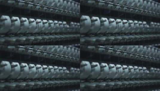 化纤厂纺织厂车间高清在线视频素材下载