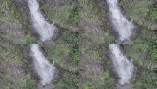 高山瀑布，河流航拍高清在线视频素材下载