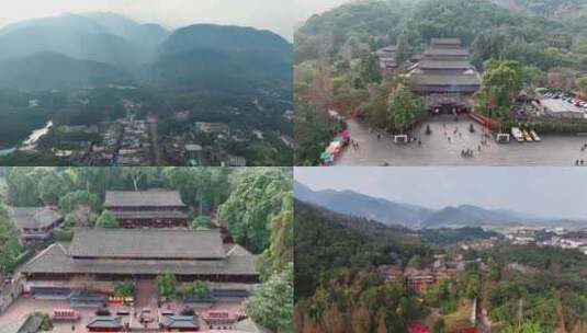 峨眉山报国寺高清在线视频素材下载