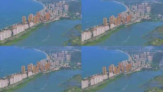 惠州惠东港口航拍大景 1高清在线视频素材下载